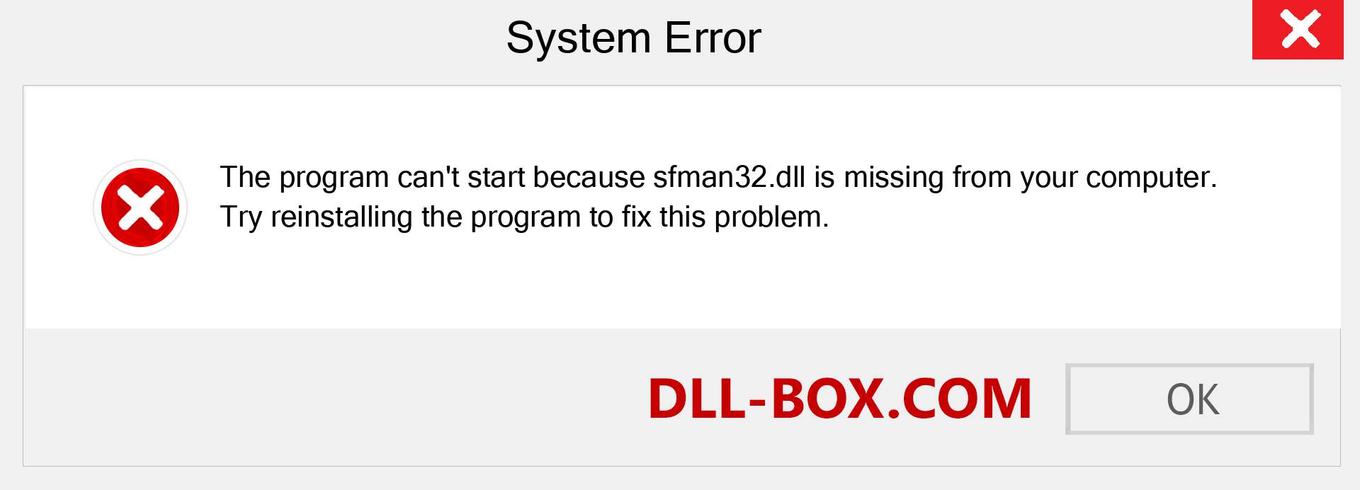  sfman32.dll file is missing?. Download for Windows 7, 8, 10 - Fix  sfman32 dll Missing Error on Windows, photos, images